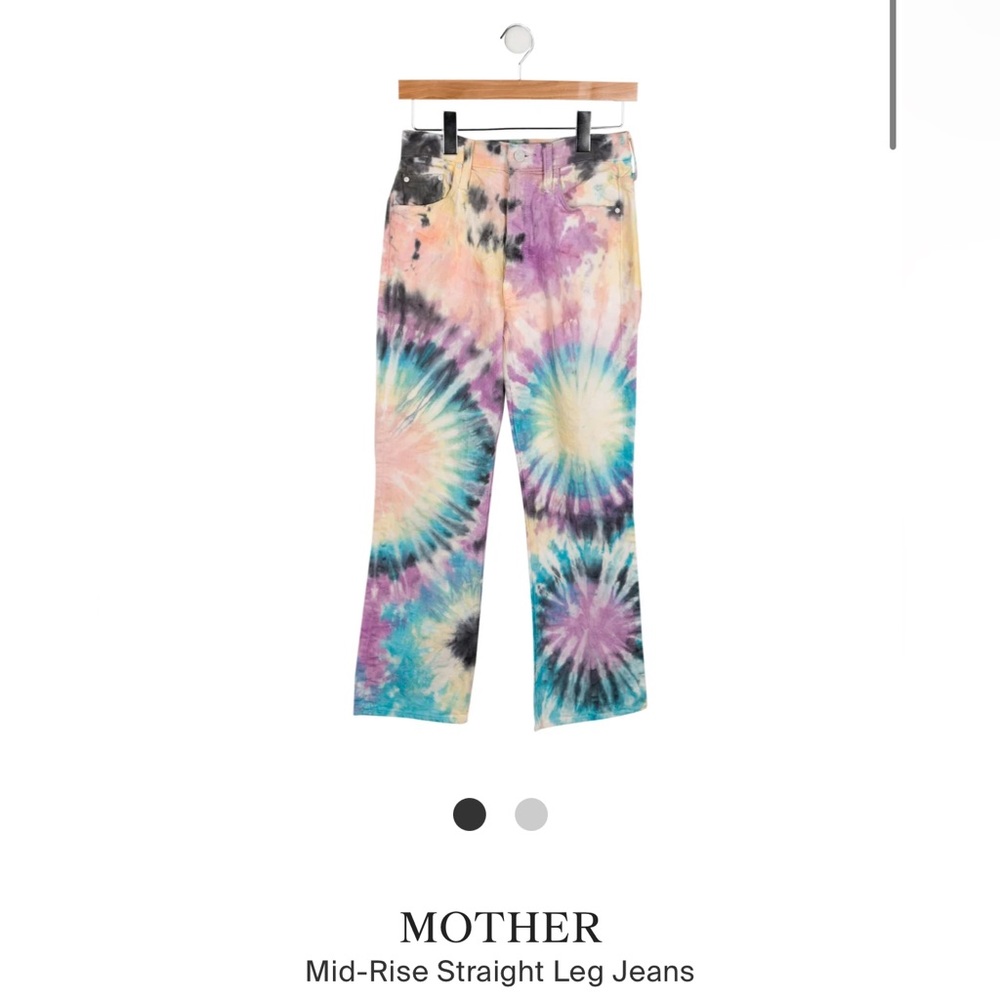 Mother Tie Dye Denim Pants